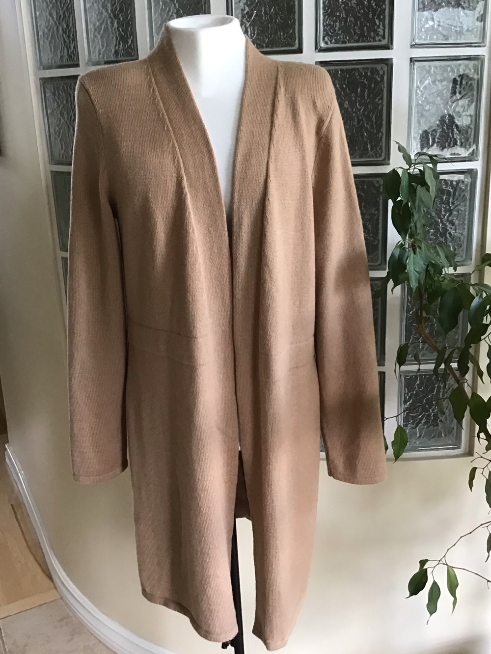 Talbots Long Open Cardigan